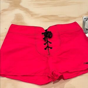 Women's Pink Swim Coverup Shorts